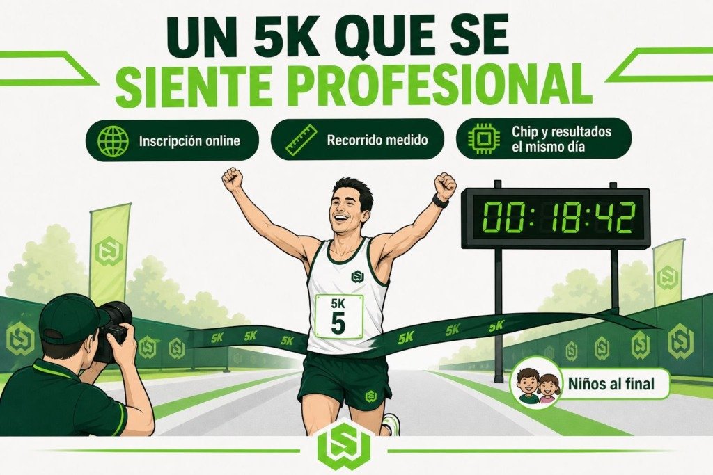 Infografía SportWENS: un 5K profesional en Costa Rica