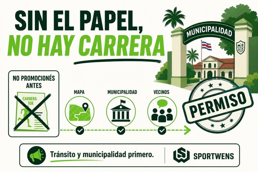 Infografía SportWENS: permisos y municipalidad antes de promocionar